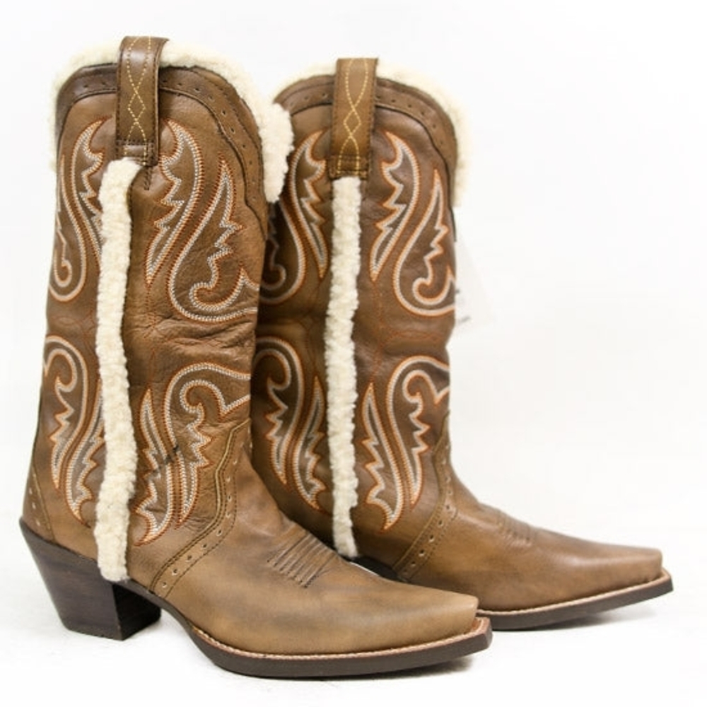 Ariat Tan Heeled Western Boots
